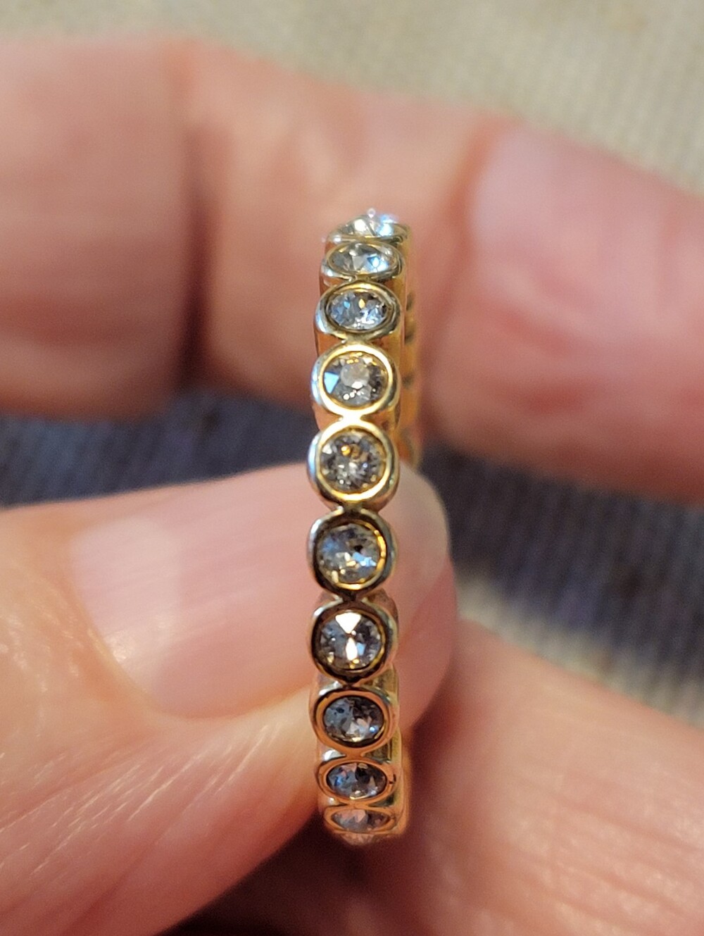 Swarovski Crystal Eternity Band Ring - Women's Jewelry Size 8.5